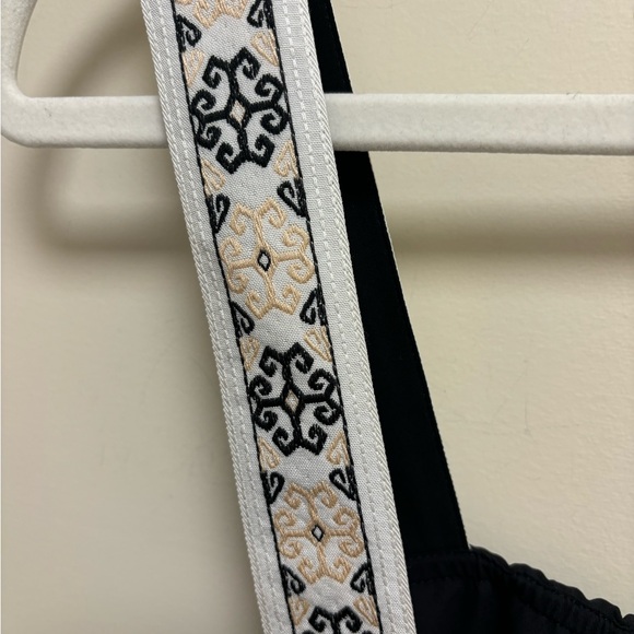 NWT JCrew Guitar Strap Black Tank Size 14 - Picture 3 of 5